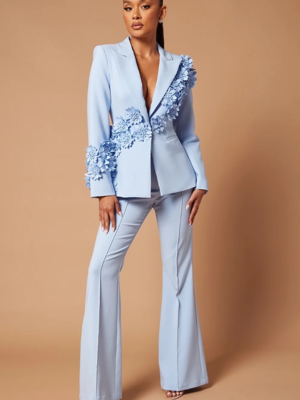 Floral Embroidered Suit NWT
